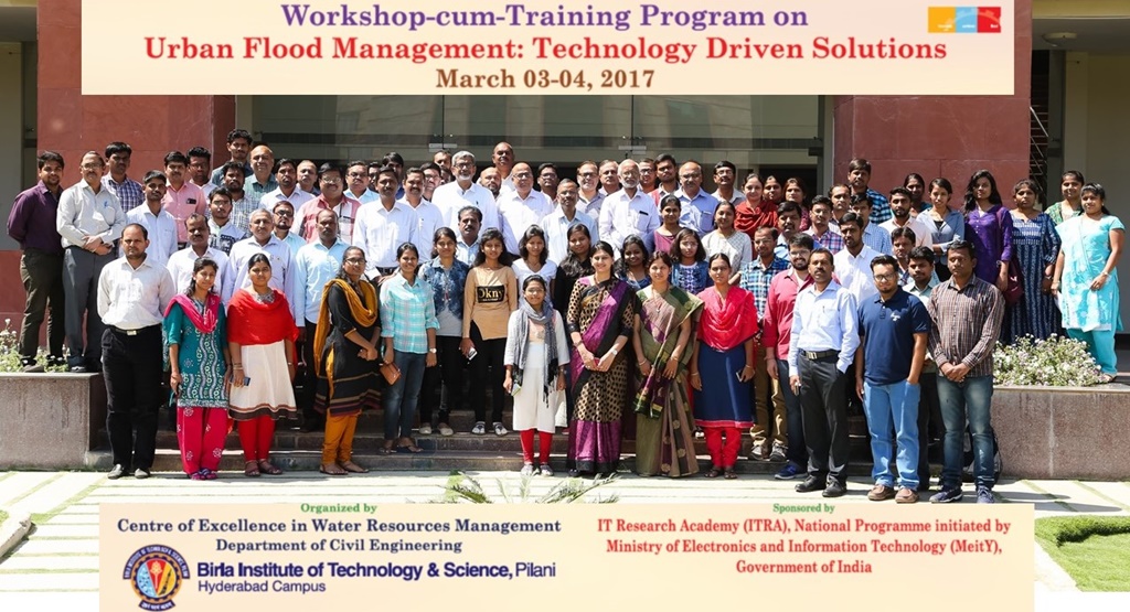 Workshop-Cum-Training Program on Urban Flood Management: Technology Driven Solutions, March 3-4, 2017